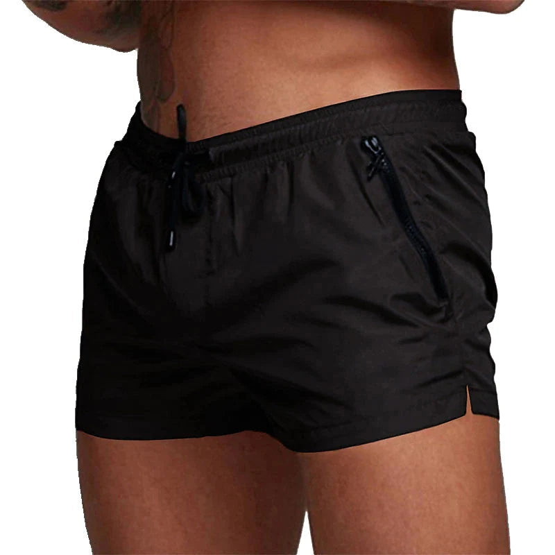 Aqua Fast-Dry Swim Shorts | Stretch Swim Shorts-Black-M-State of Style