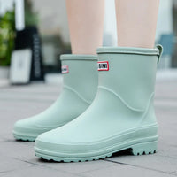 AquaStride 2.0 | Stylish Mid-Calf Waterproof Rain Boots for Women-Purple-5-State of Style