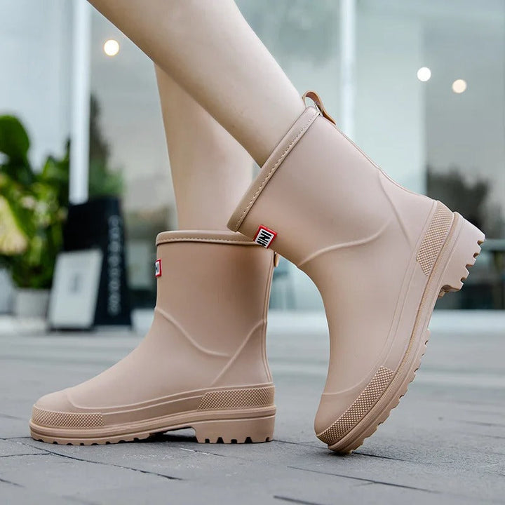 AquaStride 2.0 | Stylish Mid-Calf Waterproof Rain Boots for Women-Purple-5-State of Style