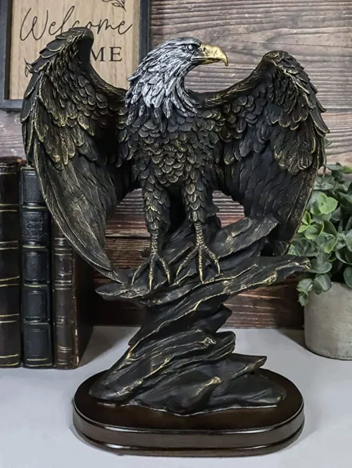 Aquila Bronze Eagle Sculpture-Eagle-State of Style