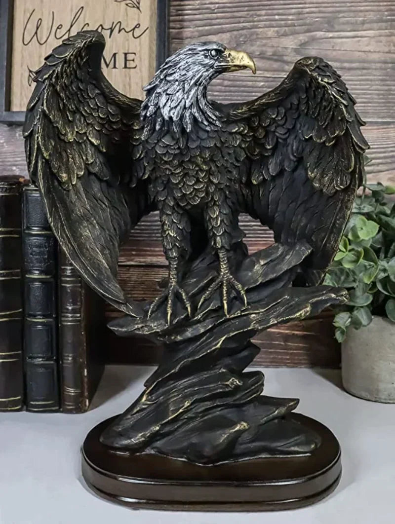 Aquila Bronze Eagle Sculpture-Eagle-State of Style