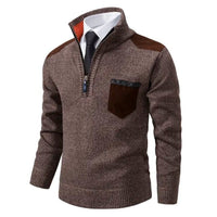 Archer Cashmere Men's Pullover-Brown-M-State of Style