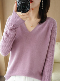 ArelyTop | Modern Women’s Sweater-Purple-S-State of Style