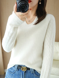 ArelyTop | Modern Women’s Sweater-White-S-State of Style