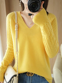 ArelyTop | Modern Women’s Sweater-Yellow-S-State of Style