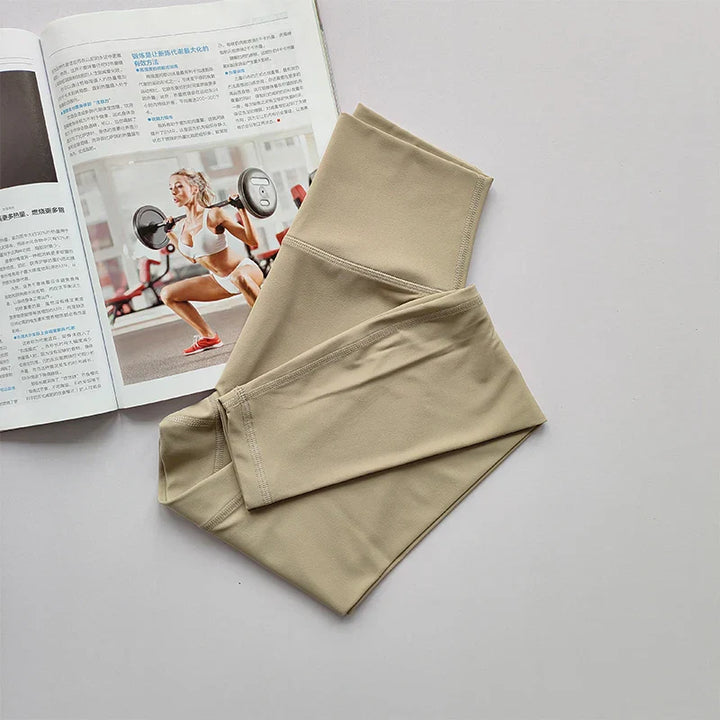 Aria High-Waist Hip-Lifting Yoga Leggings-Blue-S-State of Style