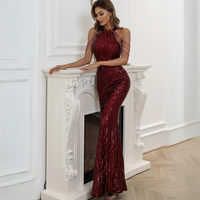 Ariane Sequin Mermaid Ball Gown | Glamorous and Elegant-Black-S-State of Style