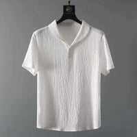 Arion - Summer Linen Set for Men-White-S-State of Style