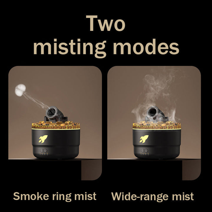 Aroma Diffuser and Humidifier with Night Lamp - LavaGlow-Black-State of Style