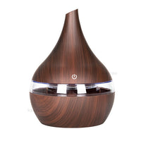 AromaGlow Humidifier with Scent Diffusion & LED Lighting-Dark Brown-State of Style