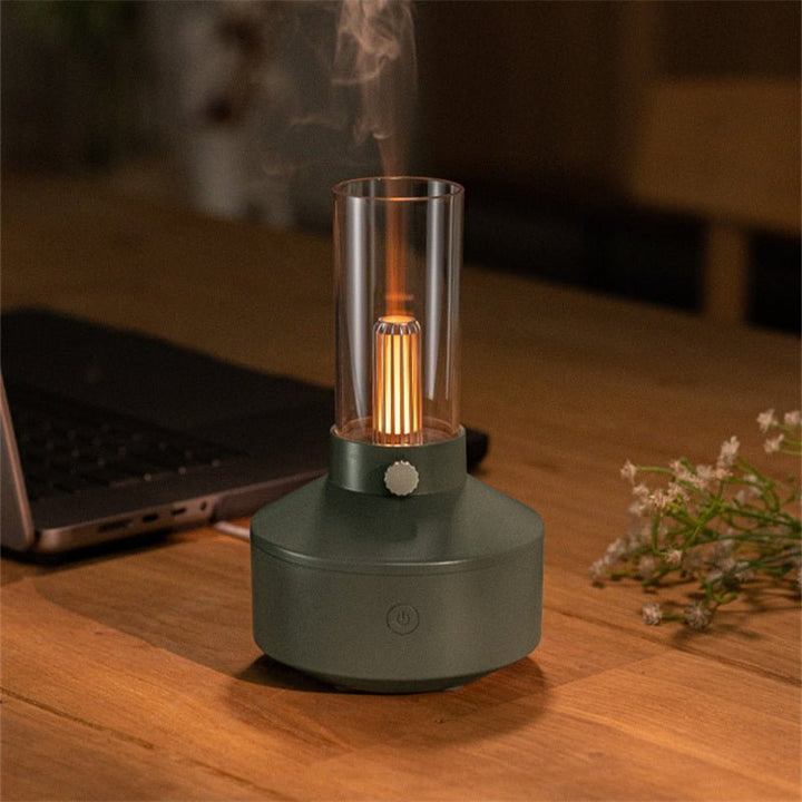 Aromatherapy Diffuser with Night Light - GlowMist-Black-State of Style