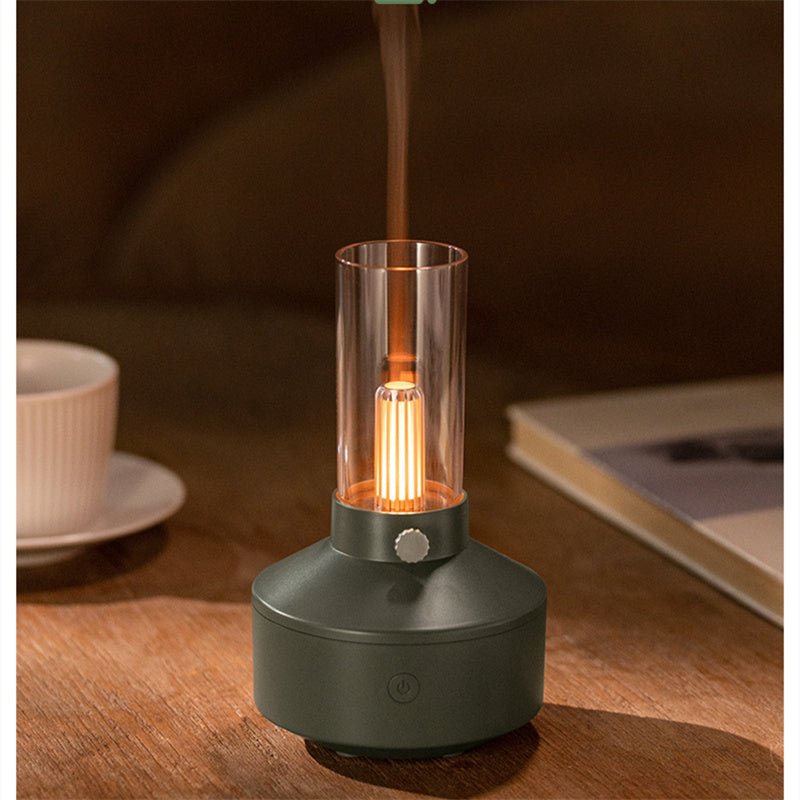 Aromatherapy Diffuser with Night Light - GlowMist-Black-State of Style