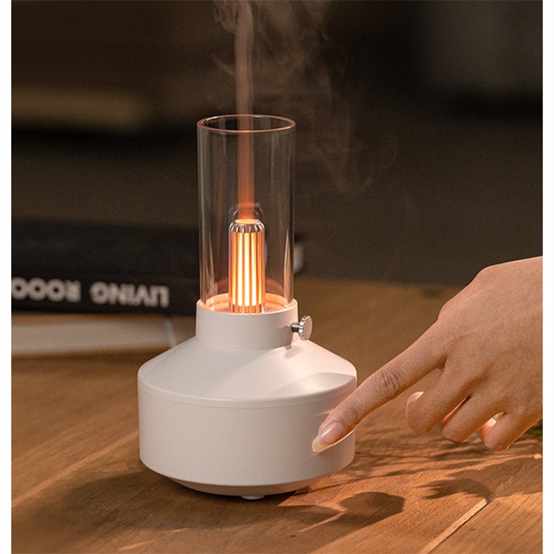 Aromatherapy Diffuser with Night Light - GlowMist-Black-State of Style