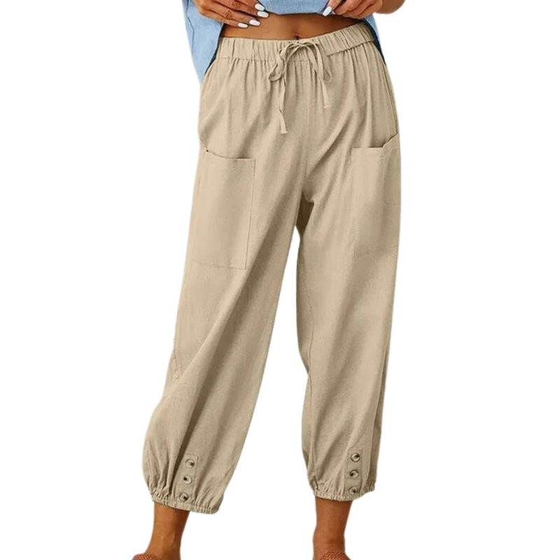 Arra Linen Pants | Stylish & Breathable-Beige-XS-State of Style