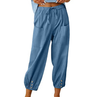Arra Linen Pants | Stylish & Breathable-Blue-XS-State of Style