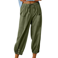 Arra Linen Pants | Stylish & Breathable-Green-XS-State of Style