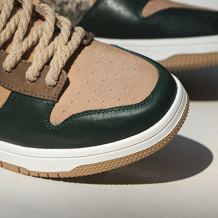 Artistic ladies and gentlemen's platform sneakers with wave design – Daiki-3-State of Style