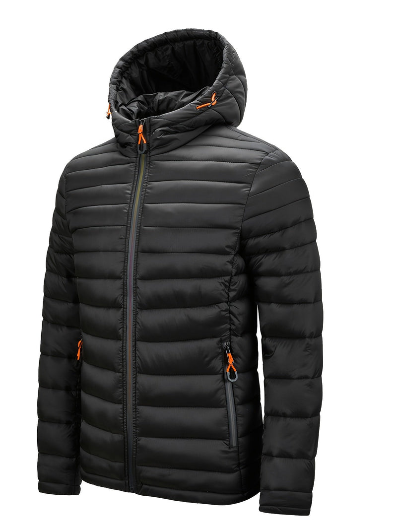 Arwen Women's Winter Puffer Jacket with Hood-Black-S-State of Style