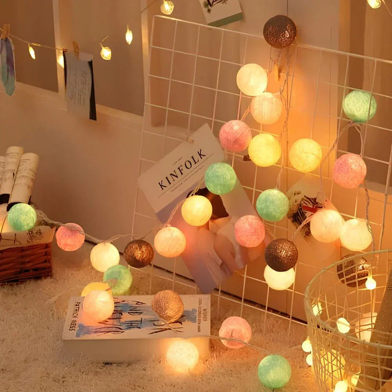 Atmospheric Ball String Lights - LumaBreeze-Candy-150 cm-USB-State of Style
