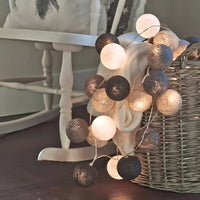 Atmospheric Ball String Lights - LumaBreeze-Grey-150 cm-USB-State of Style