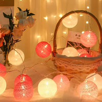 Atmospheric Ball String Lights - LumaBreeze-Pink-150 cm-USB-State of Style