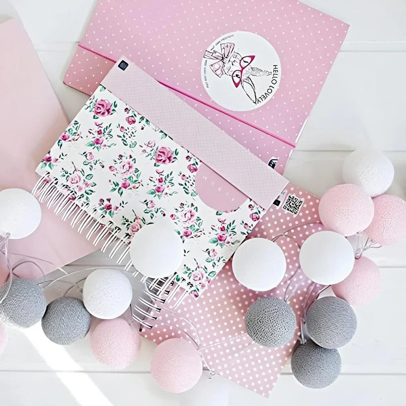 Atmospheric Ball String Lights - LumaBreeze-Pink & Grey-150 cm-USB-State of Style