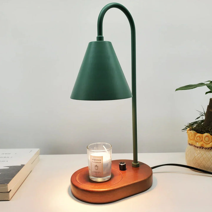 Atmospheric Candle Warmer for Magical Evenings - LumiFlare-Green-State of Style
