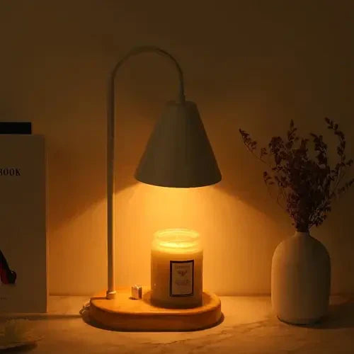 Atmospheric Candle Warmer for Magical Evenings - LumiFlare-White-State of Style