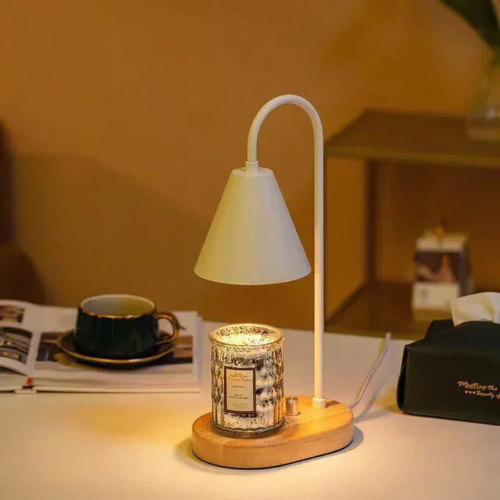 Atmospheric Candle Warmer for Magical Evenings - LumiFlare-White-State of Style