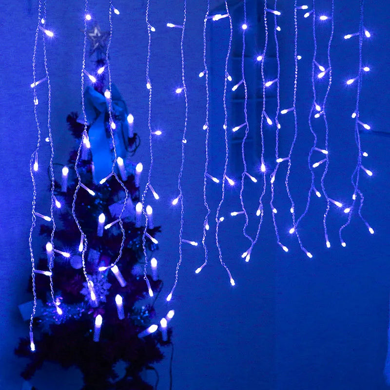 Atmospheric Icicle Lights - FrostGlow-Blue-State of Style