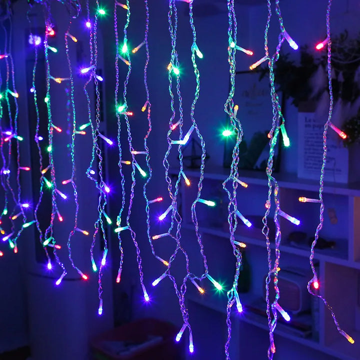 Atmospheric Icicle Lights - FrostGlow-Changing-State of Style