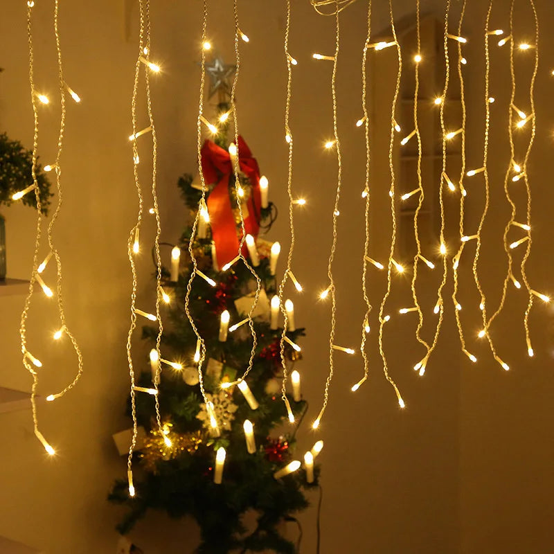 Atmospheric Icicle Lights - FrostGlow-Warm White-State of Style