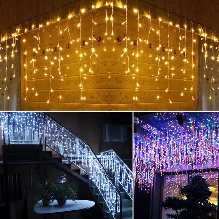 Atmospheric Icicle Lights - FrostGlow-White-State of Style