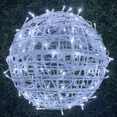 Atmospheric LED Light Ball for Indoor & Outdoor – Orbola-White-State of Style