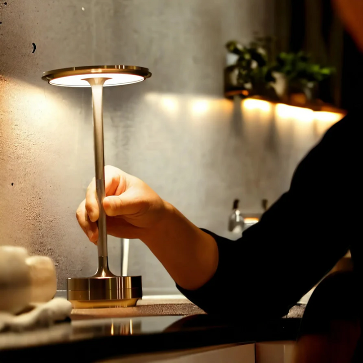 Atmospheric Luxury Table Lamp - LumoVibe-Gold-State of Style
