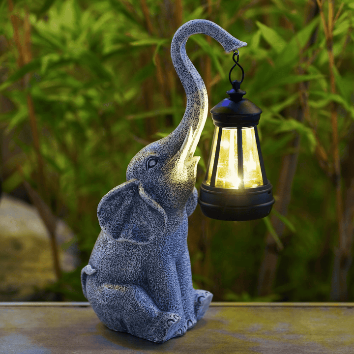 Atmospheric Solar Lamp for the Garden - Elephant Glow-State of Style