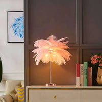 Atmospheric Veer Palm Tree Lamp - LumaPalm-Pink-Rose Gold-State of Style