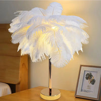Atmospheric Veer Palm Tree Lamp - LumaPalm-White-Rose Gold-State of Style