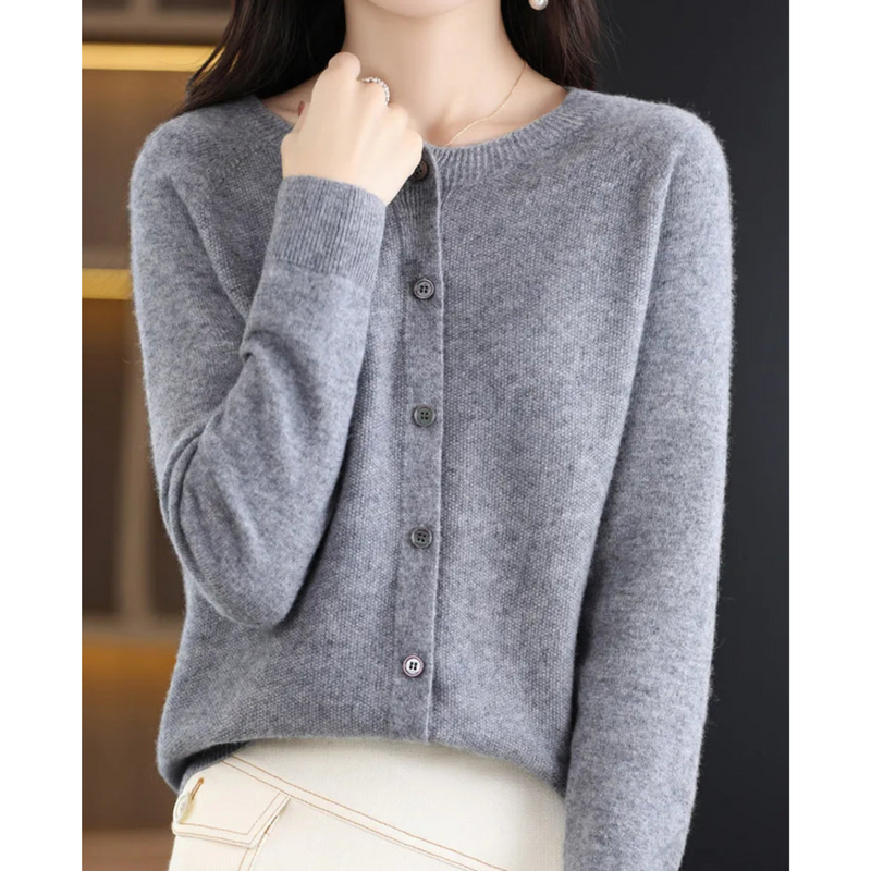 Aurora Luxe Women's Cardigan-Grey-S-State of Style
