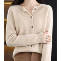Aurora Luxe Women's Cardigan-Khaki-S-State of Style