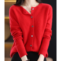Aurora Luxe Women's Cardigan-Red-S-State of Style