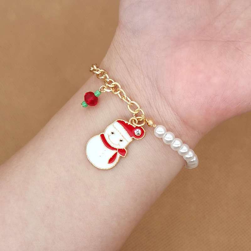 Australian Christmas Charm Bracelet | Festive Jewelry for Women-SNOWMAN-State of Style