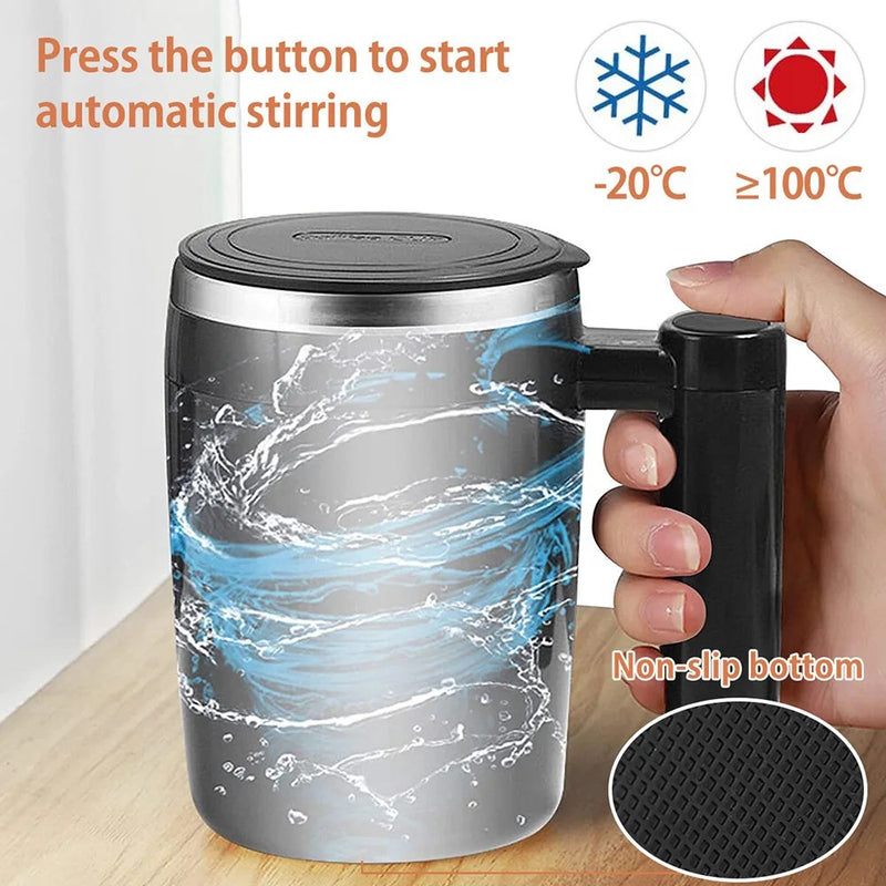 Auto-Stirring Mug - AutoBlend-Black-State of Style