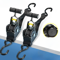 Heavy-Duty Auto Retractable Ratchet Straps for Secure Cargo