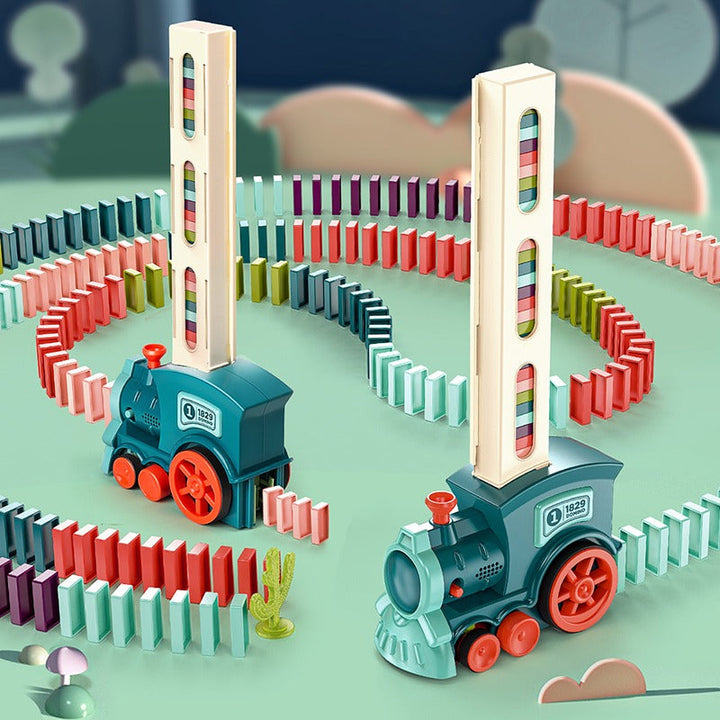 Automatic Domino Train Set - AutoDomino-60 Pieces-Blue-State of Style