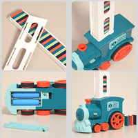 Automatic Domino Train Set - AutoDomino-60 Pieces-Blue-State of Style