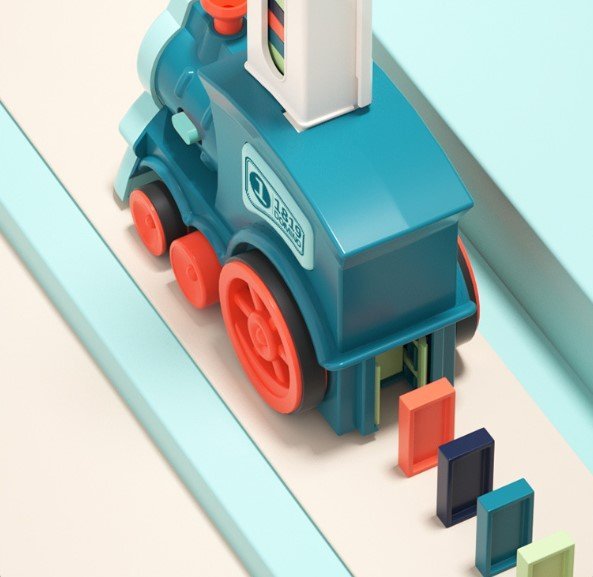 Automatic Domino Train Set - AutoDomino-60 Pieces-Blue-State of Style