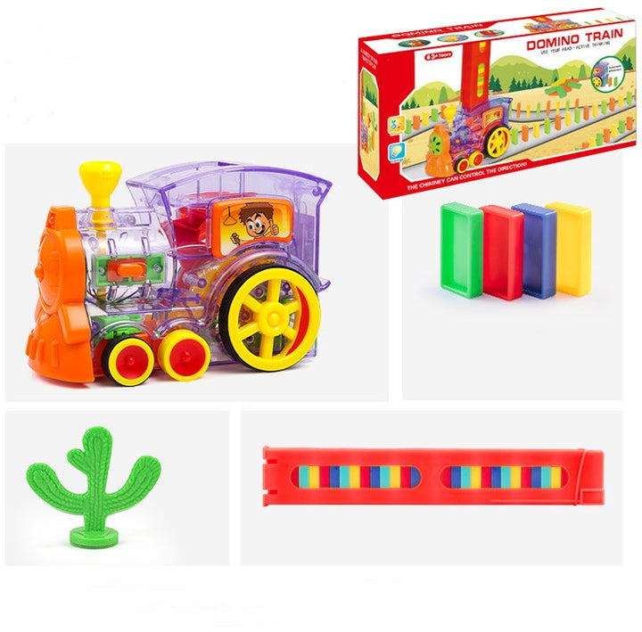 Automatic Domino Train Set - AutoDomino-60 Pieces-Transparent-State of Style