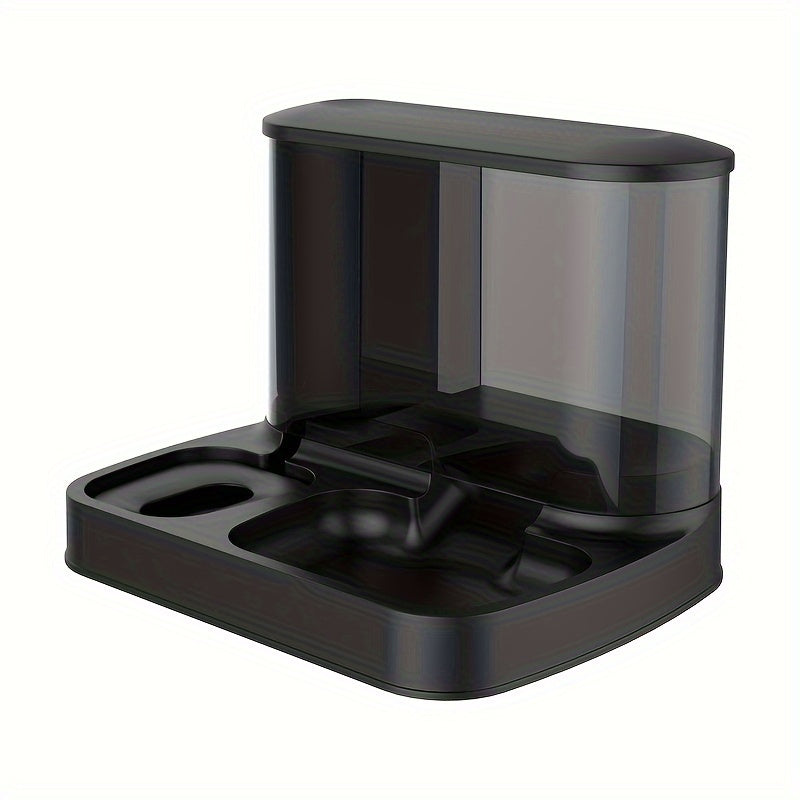 Automatic Food and Water Dispenser - EasyFeed Duo-Black-State of Style