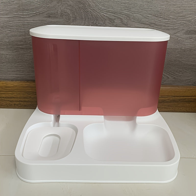 Automatic Food and Water Dispenser - EasyFeed Duo-Pink-State of Style